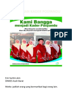 Pelatihan Kader Posyandu