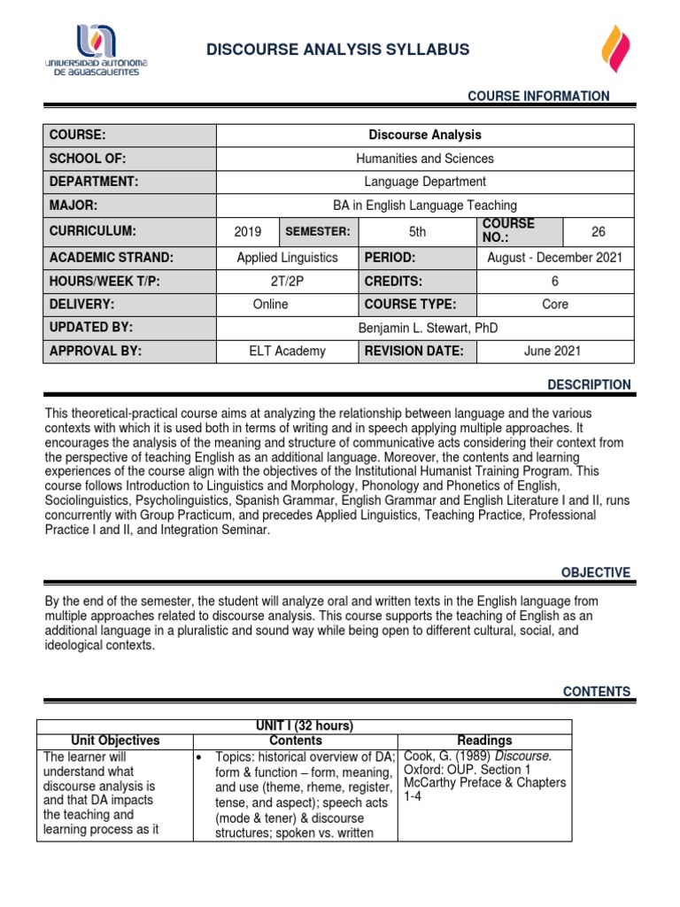 Discourse intelligence overview