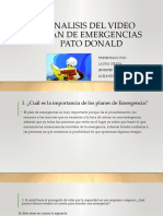 Analisis Del Video Plan de Emergencias Pato Donald