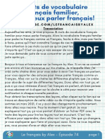 18 Mots de Vocabulaire Français Familier, Pour Mieux Parler Français!