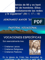 Vocaciones cristianas: laicos, religiosos y pastores