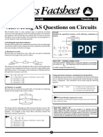 Answering As Questions On Circuits