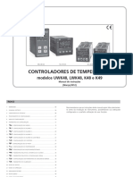 Controladores de Temperatura: Modelos UWK48, LWK48, K48 e K49