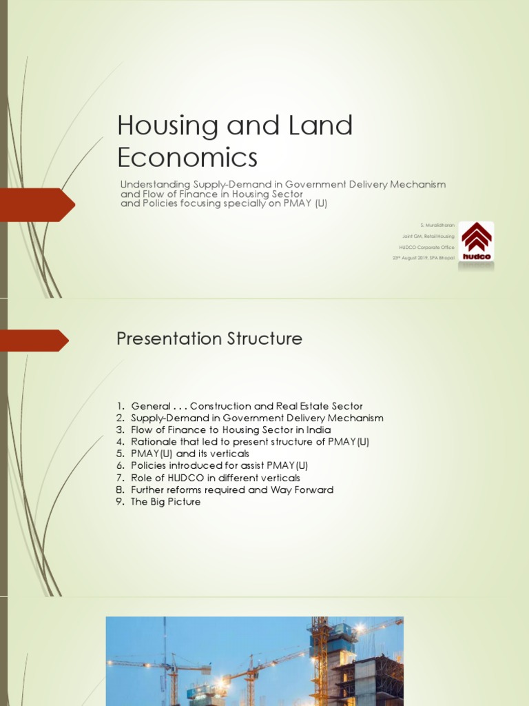 Housing & Land Economic PDF Policy Economies