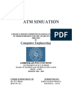 Atm Simulation Final Report