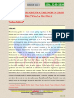 Ijpss ISSN: 2249-5894: Mainstreaming Gender: Challenges in Girish Karnad'S Naga-Mandala Vandana Sukheeja