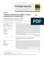 Neurología Argentina: Accidente Cerebrovascular Embólico de Origen Indeterminado. El Concepto Esus