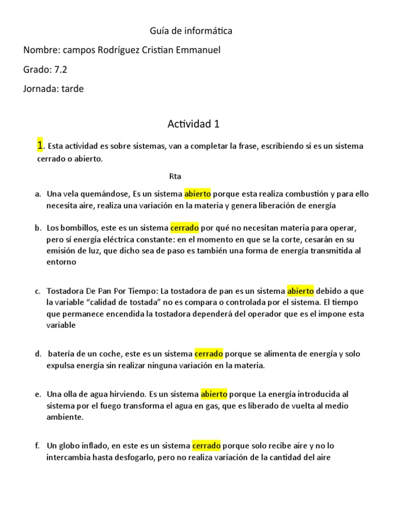 Guia de Informatica 2 | PDF | Tecnología de información y ...