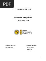 Download RATIO ANALYSIS OF LT INFOTECH by rajwindernijjar1 SN51323845 doc pdf
