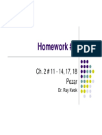 Homework # 2: Ch. 2 # 11 - 14, 17, 18 Pozar