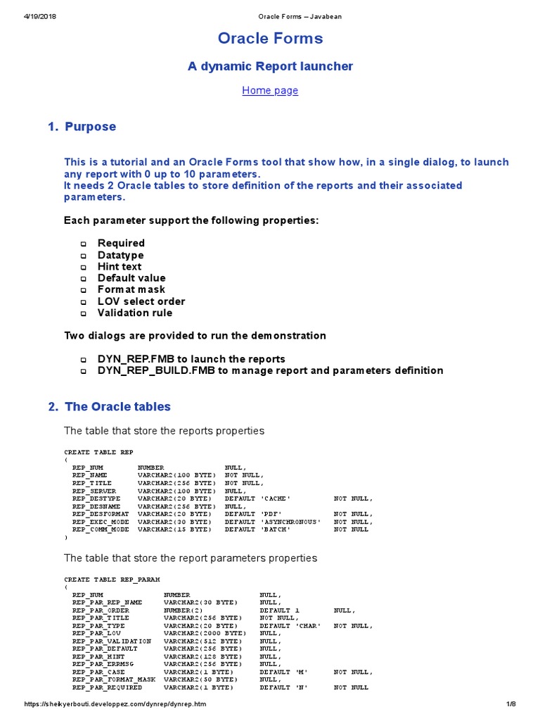 Oracle Forms Javabean Download Free PDF Data Management Computer Data
