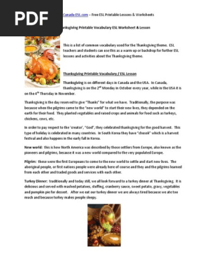 thanksgiving-vocabulary