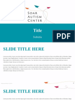 Soar Autism Center PPT Template - Short