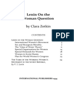 Lenin On The Woman Question: by Clara Zetkin