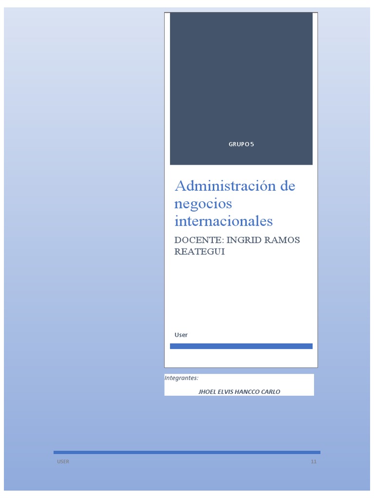 Salarios y Oportunidades en Negocios Internacionales | PDF | Negocios ...
