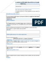 FORMATO de Guion para La Aplicación Del Plan PRE GAP