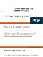 Job Safety Analysis) and (Job Hazard Analysis) : JSA JHA