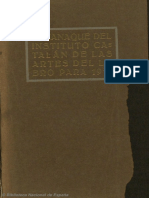 Almanaque Del Instituto Catalán de Las Artes Del Libro. 1913