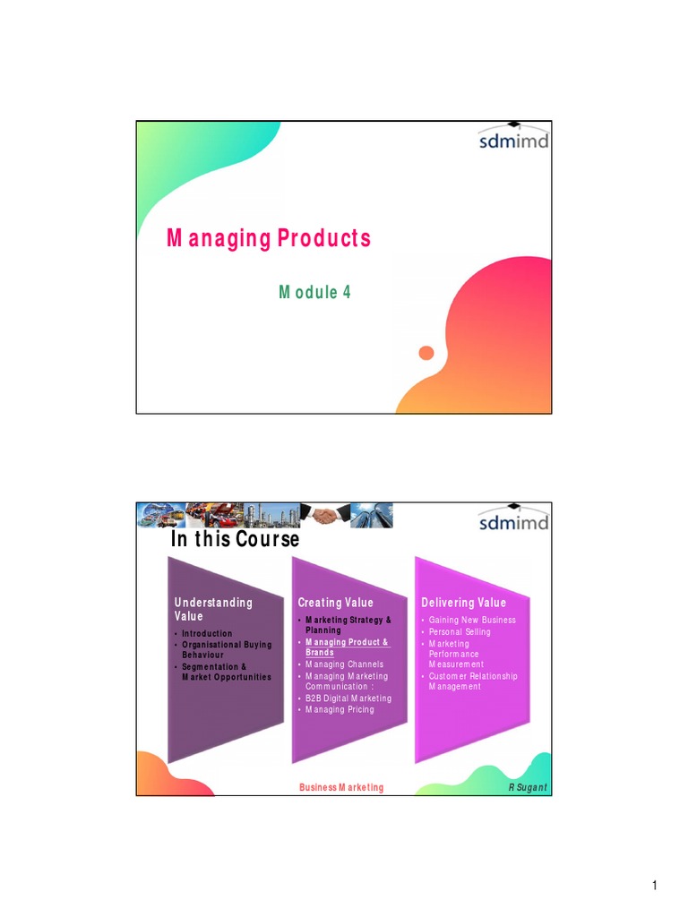Managing Product Strategies in B2B Marketing | PDF | New Product ...