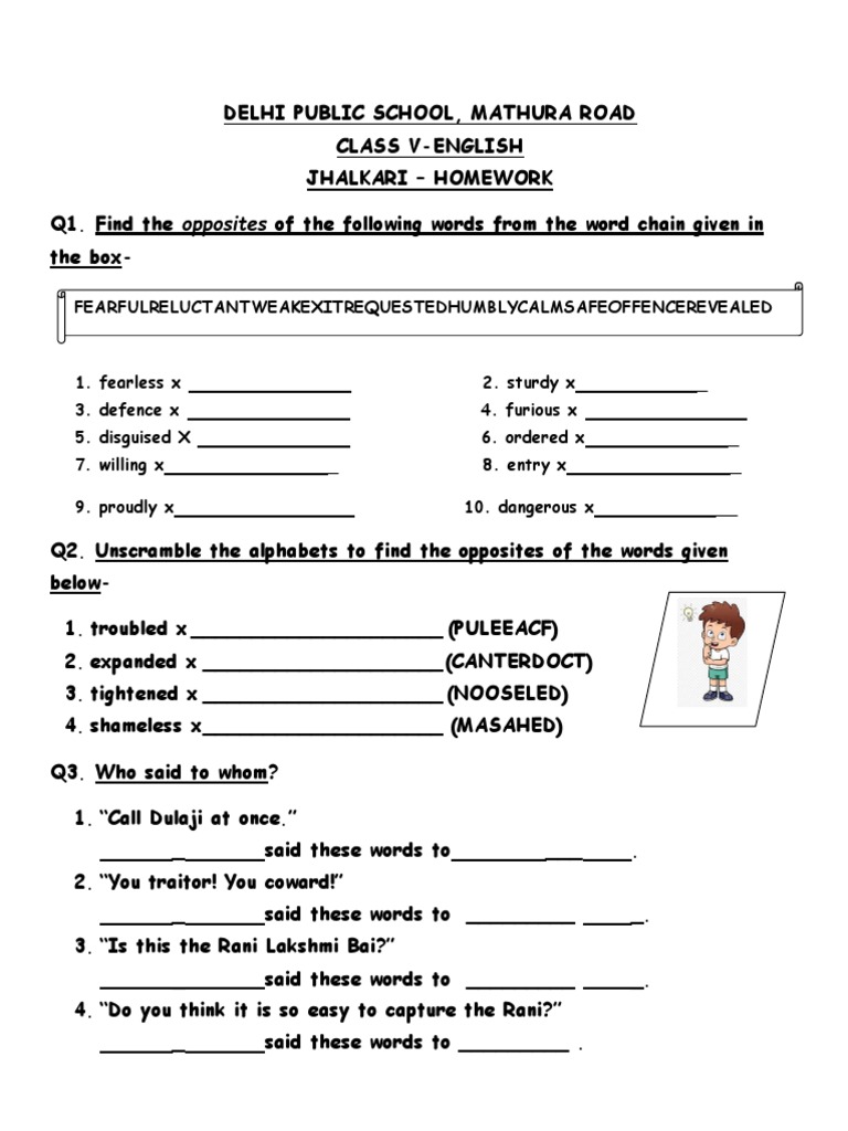 Jhalkari Bai Class 5 Homework Guide | PDF