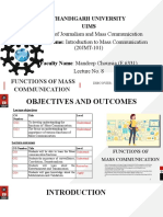 Lecture 8 Functions of Mass COMMUNICATION UNIT-1