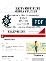 University Institute of Media Studies: Television