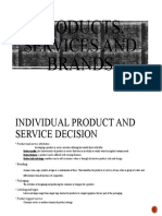 Products, Services and Brands