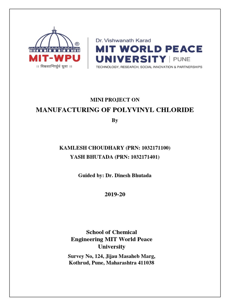 18 MANUFACTURING OF Polyvinyl Chloride PDF Polyvinyl Chloride