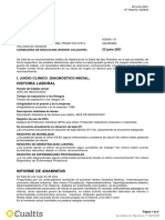 Historia Laboral: I. Juicio Clínico. Diagnóstico Inicial