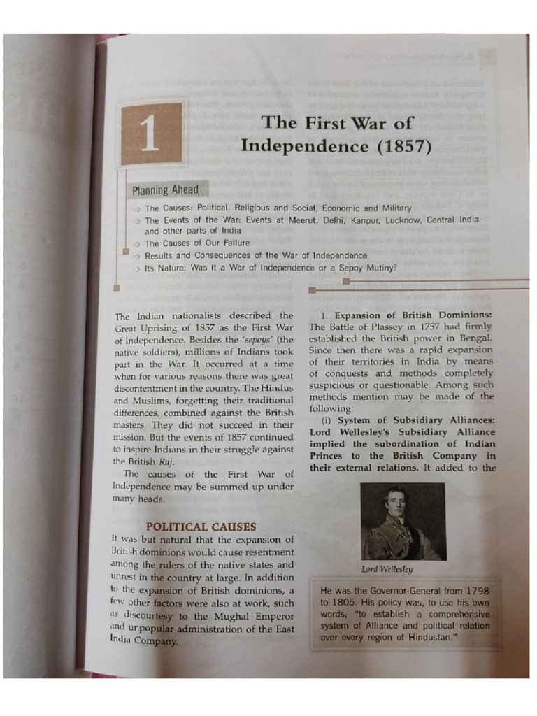 History - The First War of Independence (1857) | PDF