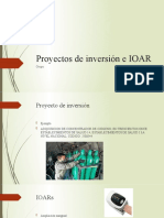 Proyectos de inversión e IOAR en establecimientos de salud