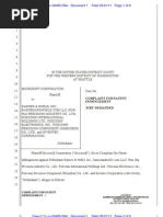 Download Microsoft Patent Infringement Suit Against Barnes  Noble by FindLaw SN51326071 doc pdf