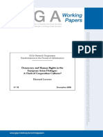 Democracy and Human Rights in the European-Asian Dialogue; a clash of cooperation cultures