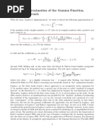 Laplace's Approximation of The Gamma Function