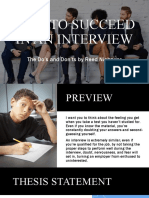 Interview Do's and Don't's