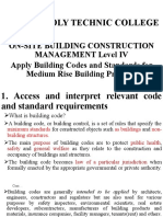 Apply Building Codes and Standardss