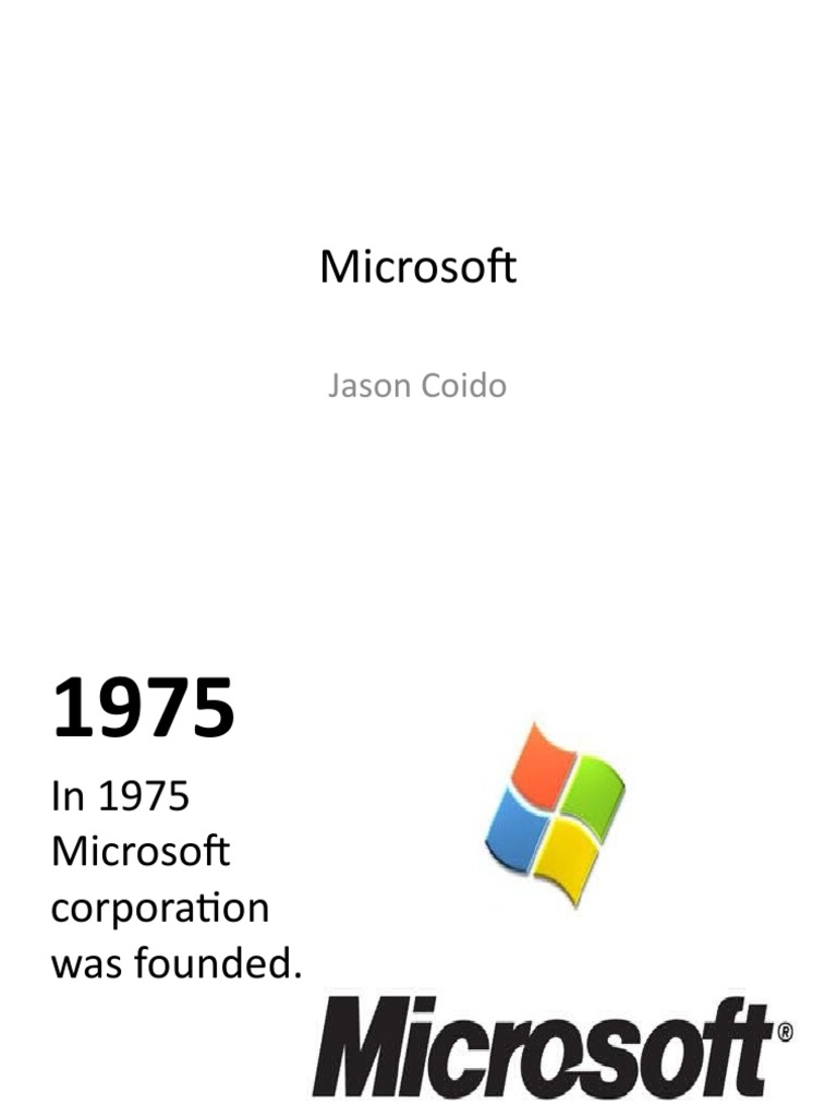 Microsoft History Timeline: Key Events | PDF | Games & Activities