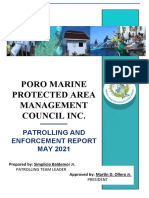 Poro Marine Protected Area Management Council Inc.: Patrolling and Enforcement Report MAY 2021