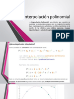 11 Interpolacion polinomial