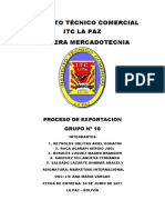 PROCESO DE EXPORTacion