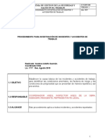 Procedimiento Investigación de Incidentes y Accidentes de Tr