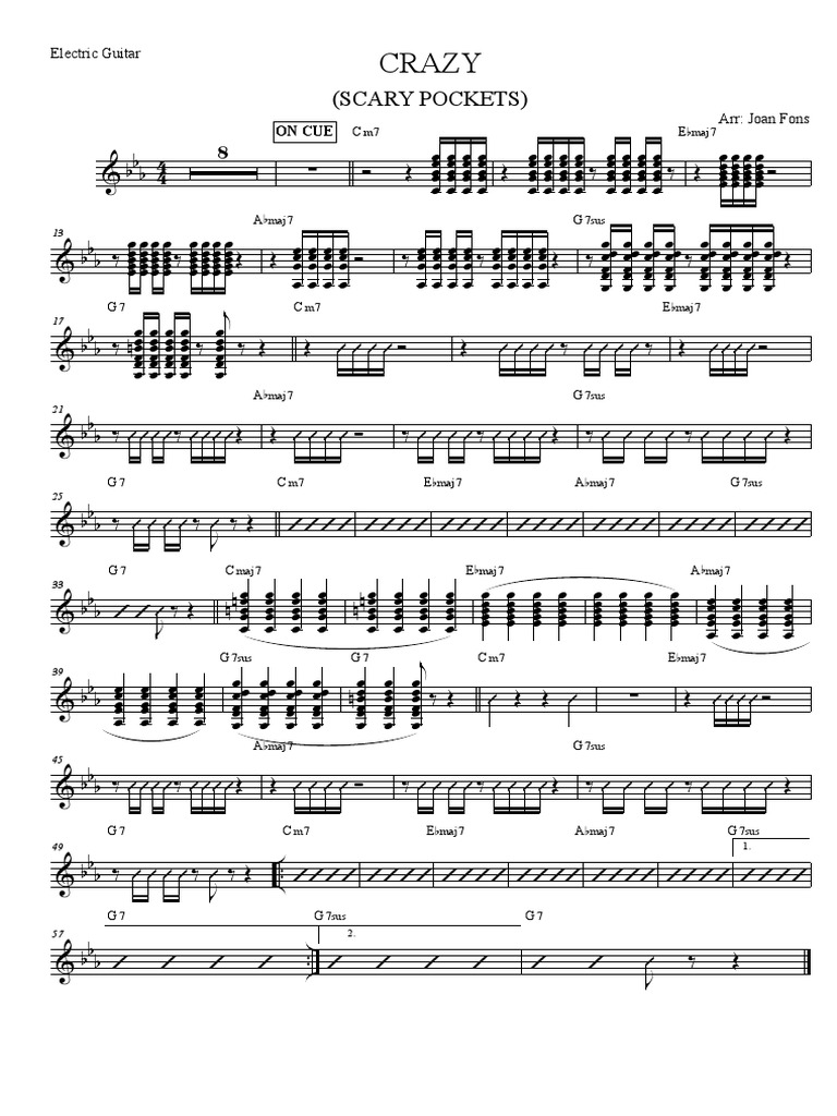 Crazy Scary Pockets Electric Guitar PDF
