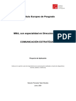 Proyecto de Aplicación - COMUNICACIÓN ESTRATÉGICA - Marcelo Tipán