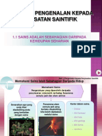 Bab 1: Pengenalan Kepada Penyiasatan Saintifik: 1.1 Sains Adalah Sebahagian Daripada Kehidupan Seharian