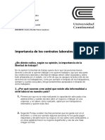 D.E - Importancia Del Contrato Laboral