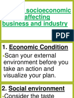 Identify and Explain Various Socioeconomic Factors Affecting Business and Industry