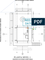 Basic floor plan layout with router and light post annotations