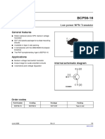 Low Power NPN Transistor: General Features