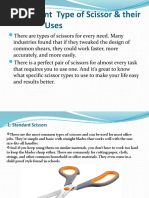 History and Facts About Scissors | PDF | Scissors | Cutting