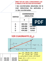 Calcular Azimut y Distacia